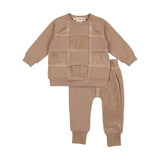 Teela Velour Patchwork Baby Set