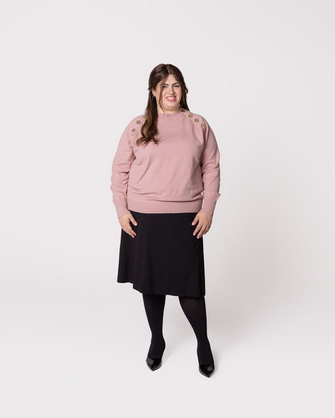 Swuun Yoke Button Detail Vogue Top