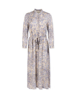 Shift Multi Button Down Belted Printed Dress