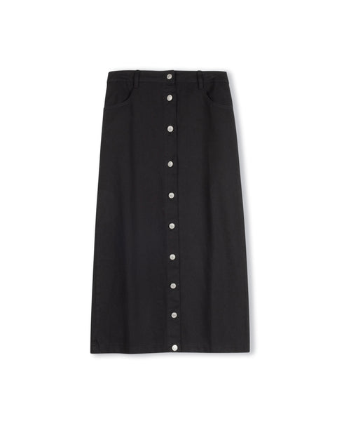 Slate Button Down Skirt