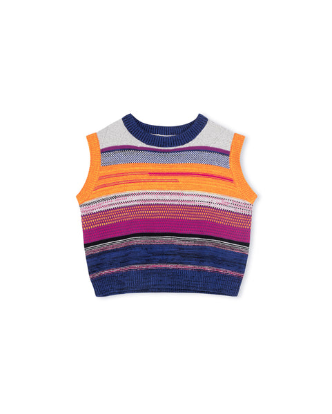 Story Multi Color Knit Vest