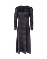 Portrait Polka Dot Midi Dress