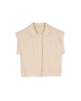 Georgette Nardone Linen Crop Vest