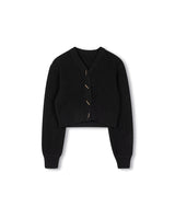 Novella Cropped Chunky Knit Cardigan