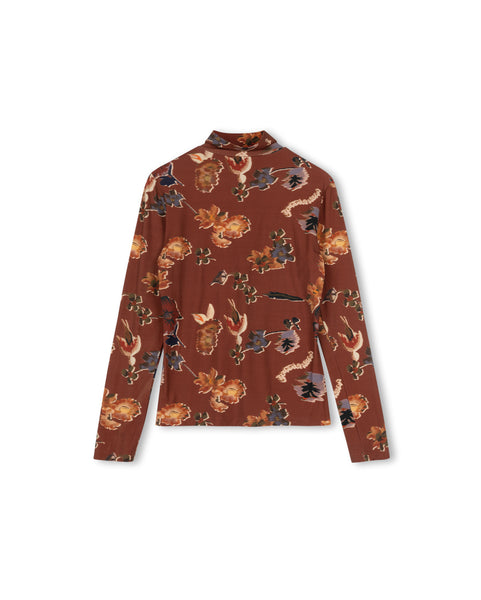 Modelle Cotton Printed Turtleneck