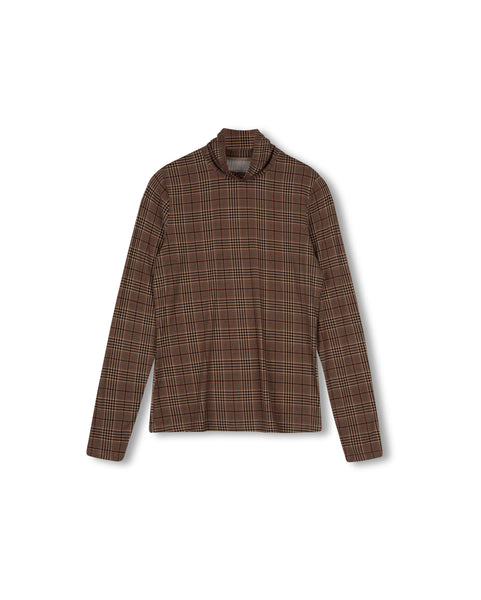 Story Dano Plaid Cotton Turtleneck