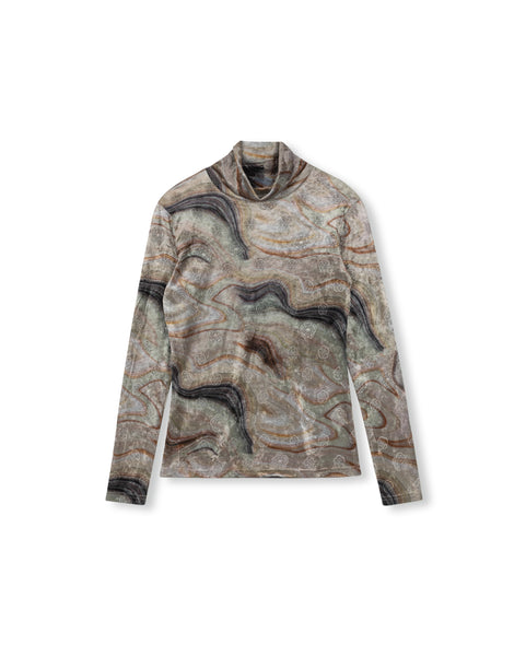 Novella Velour Turtleneck