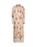 Begonia Ombre Striping Tiered Dress