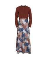 Novella Brushstroke Slip Dress