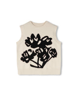 Story Crew Neck Graphic Knit Vest