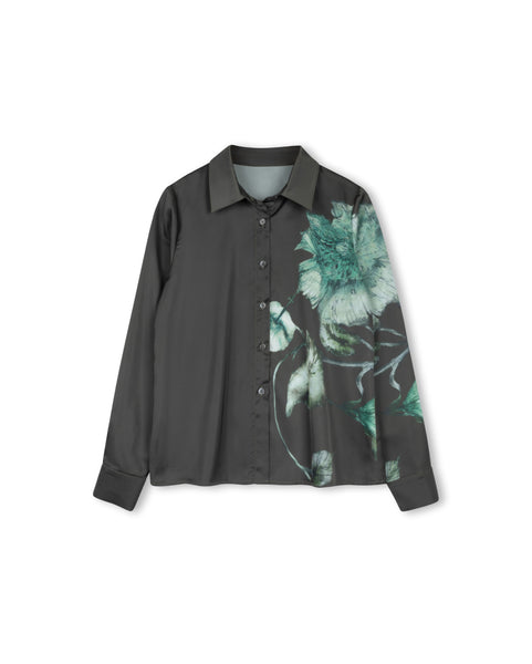 Georgette Abington Silk Blouse w Skirt Set