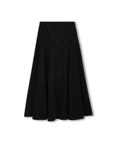 Beige Corduroy Yolk Skirt