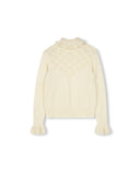 Gemma Albreight Pointelle Roll Neck Sweater