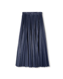 Nostalgia Doby Leather Pleat Skirt