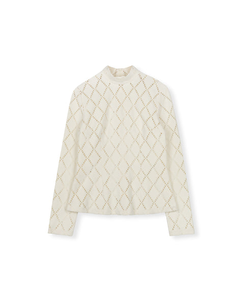 Portrait Fleece Diamond Shaped Top