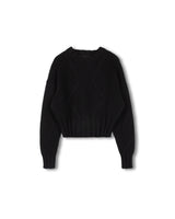 Slate Chunky Knit Zigzag Sweater