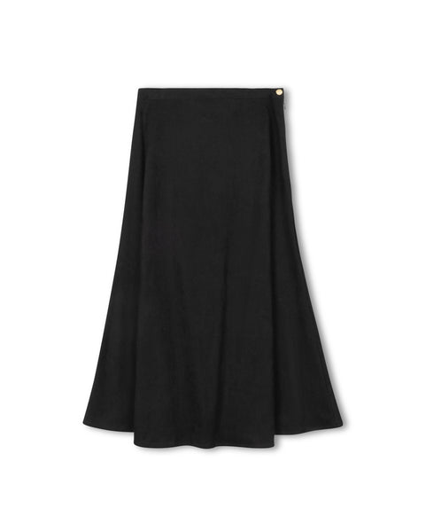 Epik Suede Maxi A-Line Skirt