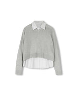 Shift Knit Vneck Seam Sweater
