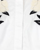 Georgette Poplin Embroidered Blouse