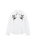 Georgette Poplin Embroidered Blouse