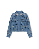 Modelle Chambray Denim Embroidered Button Down