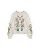 Portrait Crochet Floral Sweater