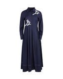 Nostalgia Long Sleeve Poplin Dress