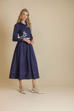 Nostalgia Long Sleeve Poplin Dress