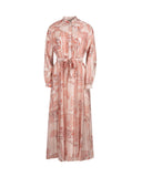 Novella Chiffon Floral Print Waisted Dress