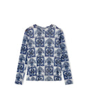 The Collective Crinkle Print Printed Mesh Top