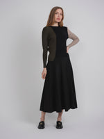 Midi Panel Ponte Skirt