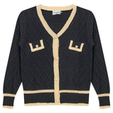 Viva K Gold Button Cardigan