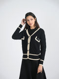 Viva K Gold Button Cardigan