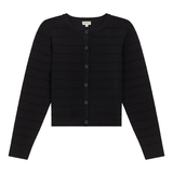 Versatile Rib Knit Crop Cardigan