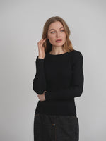 QEW Rib Knit Crew Top