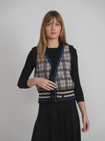 Coco Plaid Double Breasted Vest