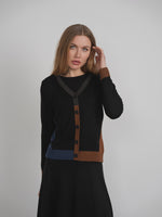 MiuMax Color Block Cardigan