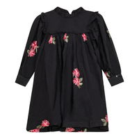 Clo Embroidered Flowers Ruffle Dress