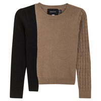 Hopscotch Jersey/Cable Knit Top