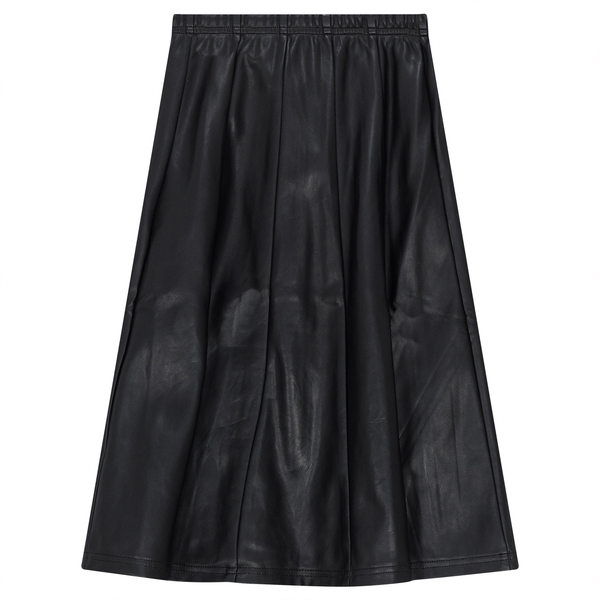 Ginger Leather Panel Skirt