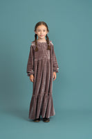 Seal Tiered Velour Robe