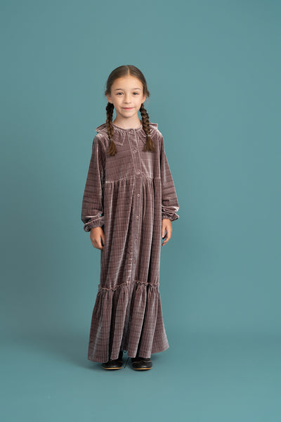 Seal Tiered Velour Robe