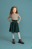 Puddles Velour Aline Skirt