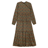 Noni Print Fake Wrap Dress