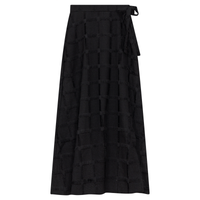 Noni Woven Fringe Wrap Skirt