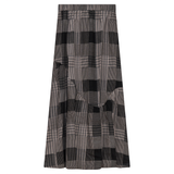 Noni Plaid Midi Skirt