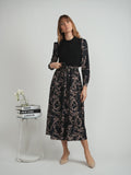 MiuMax Print Dress w Vest Set