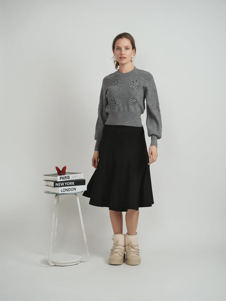 Birch Embroidered Flowers Top