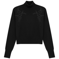 Versatile Corner Flowers Turtleneck