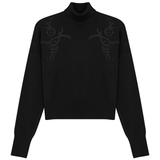 Versatile Corner Flowers Turtleneck
